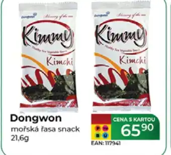 Tamda Foods Dongwon mořská řasa snack nabídka