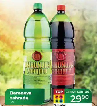 Tamda Foods Baronova zahrada nabídka