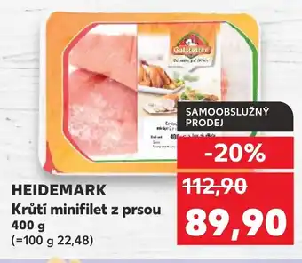 Kaufland HEIDEMARK Krůtí minifilet z prsou nabídka