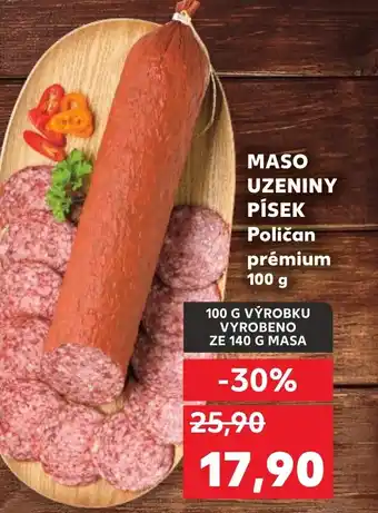 Kaufland MASO UZENINY PÍSEK Poličan prémium nabídka