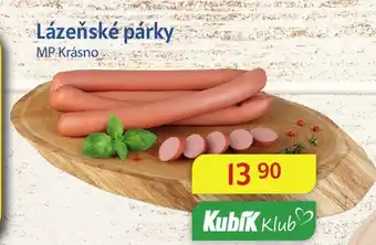 Kubík potraviny Lázeňské párky nabídka