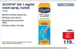 Benu OLYNTH® HA 1 mg/ml nosní sprej, roztok nabídka