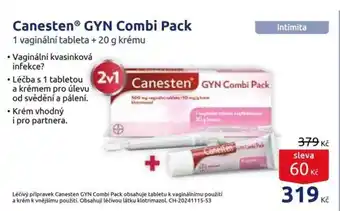 Benu CanestenⓇ GYN Combi Pack nabídka