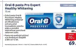 Benu Oral-B pasta Pro Expert Healthy Whitening nabídka