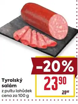 Billa Tyrolský salám nabídka