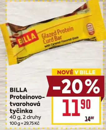 Billa BILLA Proteinovo- tvarohová tyčinka nabídka