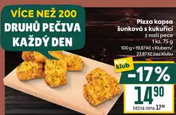 Billa Pizza kapsa šunková s kukuřicí nabídka