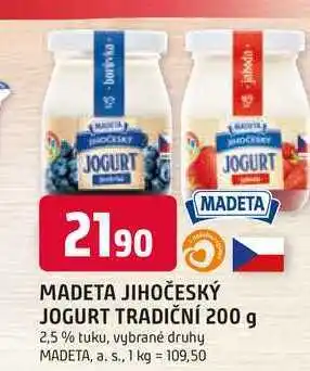 Trefa MADETA JIHOČESKÝ JOGURT TRADIČNÍ 200 g nabídka