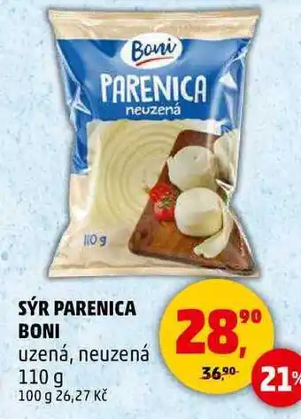 Penny Market SÝR PARENICA BONI uzená, neuzená, 110 g nabídka