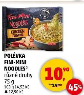 Penny Market POLÉVKA FINI-MINI NOODLES různé druhy, 75 g nabídka
