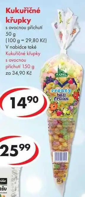 CBA Kukuřičné křupky, 50 g nabídka