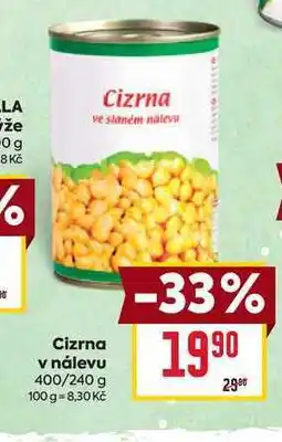 Billa Cizrna v nálevu 400/240 g nabídka