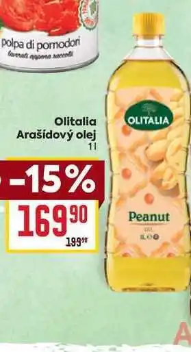 Billa Olitalia Arašídový olej 1l nabídka