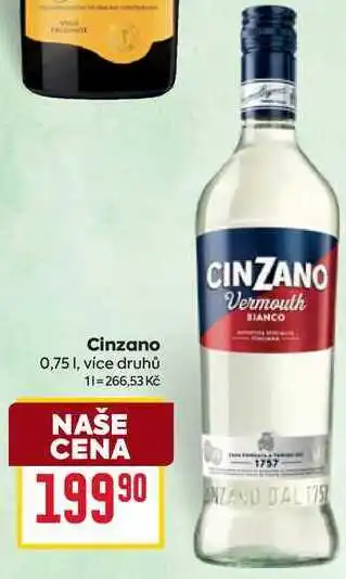 Billa Cinzano 0,75l nabídka