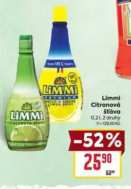 Billa Limmi Citronová šťáva 0,2l nabídka