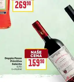 Billa Doppio Passo Primitivo Salento 0,75l nabídka