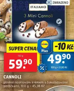 Lidl ITALIAMO Cannoli nabídka