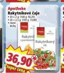 Norma Apotheke rakytníkový čaj nabídka