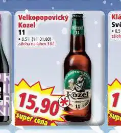 Norma Pivo velkopopovický kozel 11 nabídka