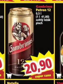 Norma Pivo gambrinus patron 12 nabídka