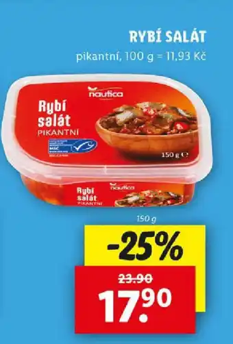 Lidl Rybí salát nabídka