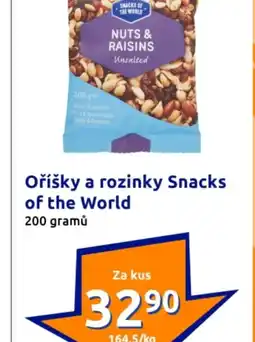 Action Oříšky a rozinky Snacks of the World 200 gramů nabídka