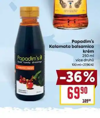 Billa Papadim's Kalamata balsamico krém 250 ml nabídka