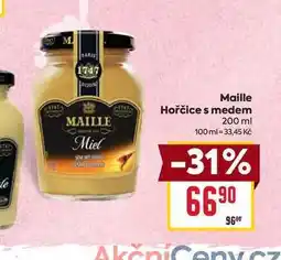 Billa Maille Hořčice s medem 200 ml nabídka