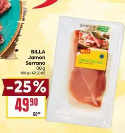 Billa BILLA Jamon Serrano 80 g nabídka