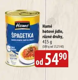 Bala Hamé hotové jídlo, různé druhy, nabídka