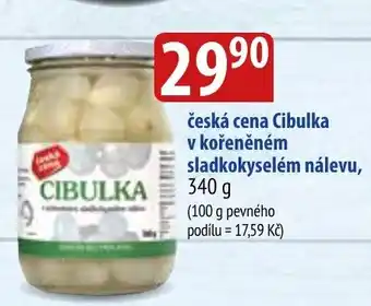 Bala Česká cena cibulka v kořeněném sladkokyselém nálevu nabídka