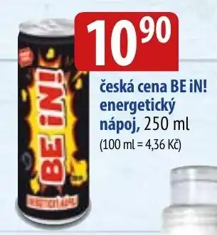 Bala Česká cena be in! energetický nápoj, nabídka