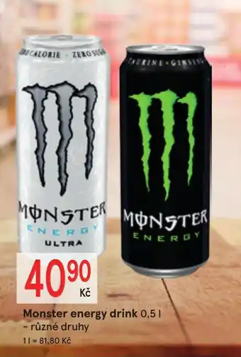 Žabka Monster energy drink nabídka