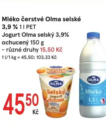 Žabka Mléko čerstvé Olma selské nabídka