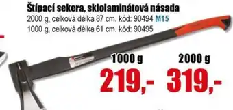 EVA Štípací sekera, sklolaminátová násada nabídka