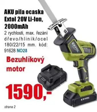 EVA AKU pila ocaska Extol 20V Li-Ion, 2000mAh nabídka