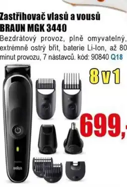 EVA Zastřihovač vlasů a vousů BRAUN MGK 3440 nabídka