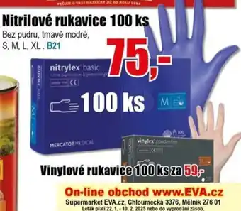 EVA Nitrilové rukavice 100 ks nabídka