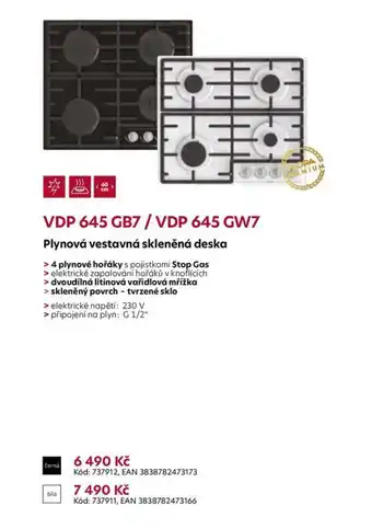 Möbelix VDP 645 GB7 / VDP 645 GW7 nabídka