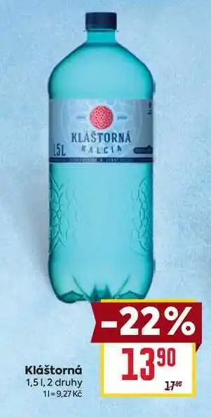 Billa Kláštorná 1,5l nabídka