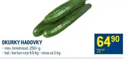 Makro Okurky hadovky nabídka
