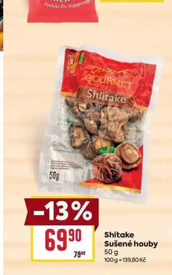 Billa Shitake Sušené houby 50 g nabídka