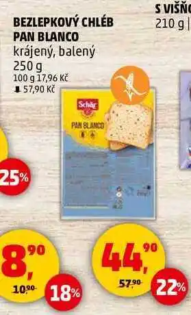 Penny Market BEZLEPKOVÝ CHLÉB PAN BLANCO krájený, balený, 250 g nabídka