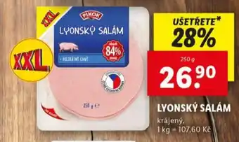 Lidl Lyonský salám nabídka