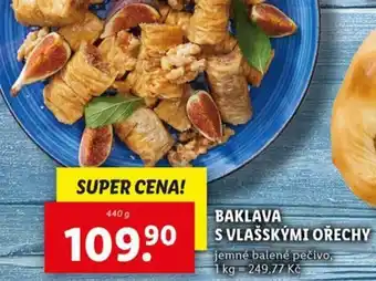 Lidl Baklava s vlašskými ořechy nabídka