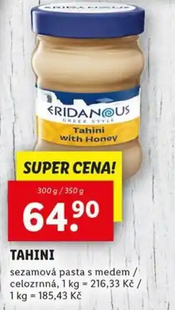 Lidl Tahini nabídka