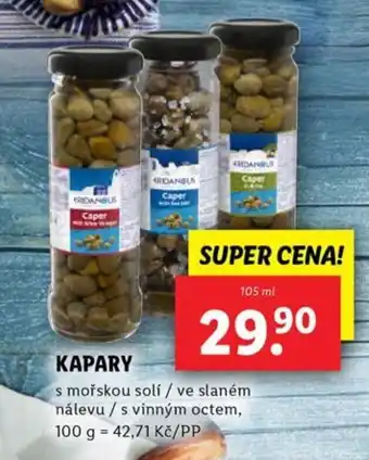 Lidl Kapary nabídka