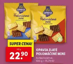 Lidl Opavia zlaté polomáčené mini nabídka