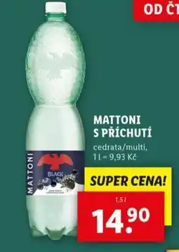 Lidl MATTONI S příchutí nabídka