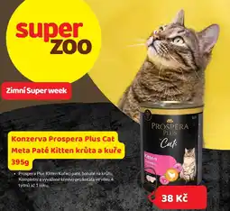 Super Zoo Konzerva Prospera Plus Cat Meta Paté Kitten krůta a kuře nabídka